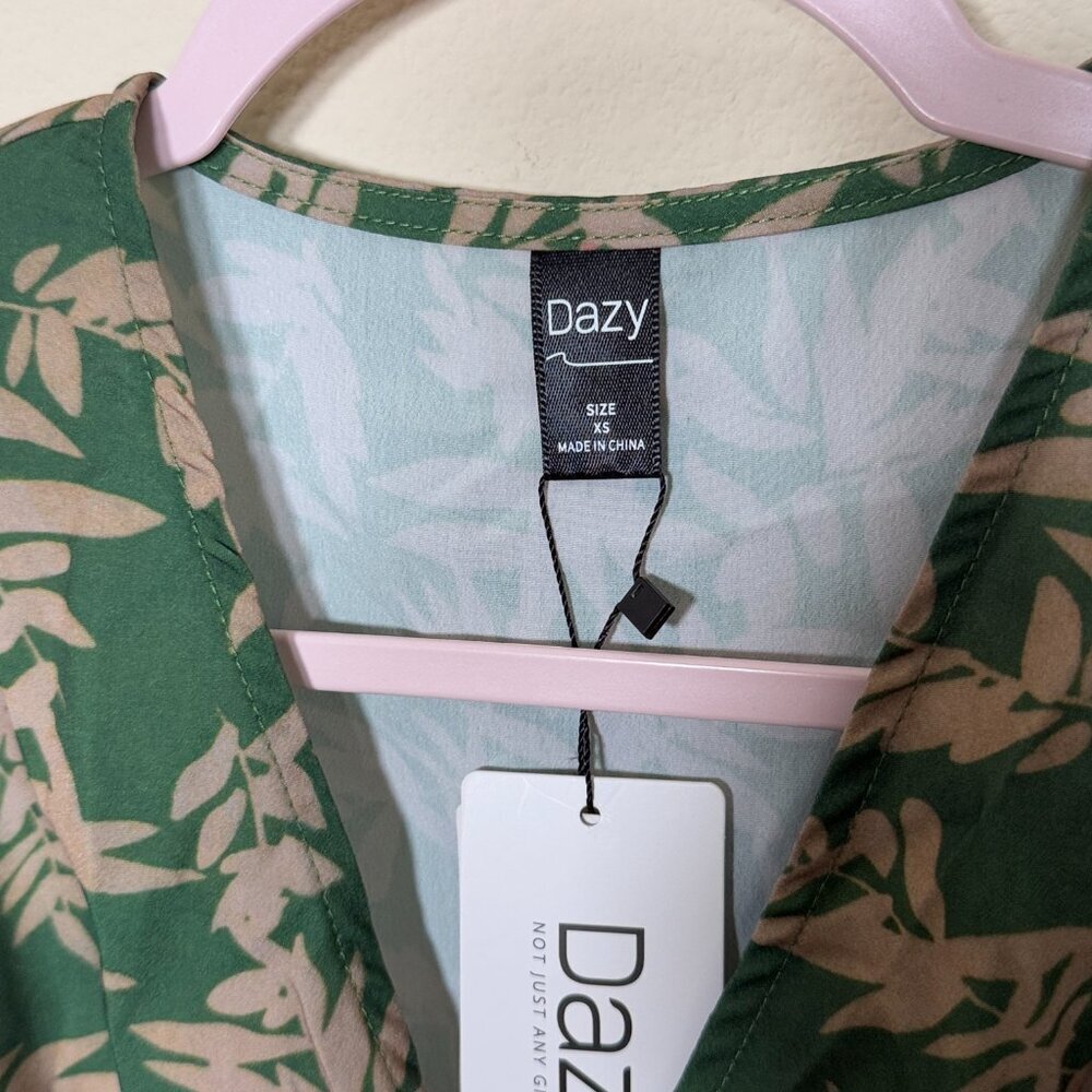Dazy Maxi dress print green - new with tag XS - Picture 4 of 5